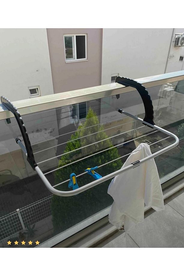 Petek Üstü Çamaşır Kurutmalık - Balkon Kurutmalık Askısı Askılık - 2