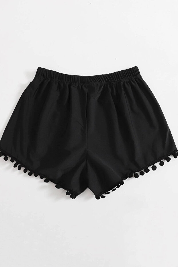 Ponponlu Şık Deniz Şortu - 2