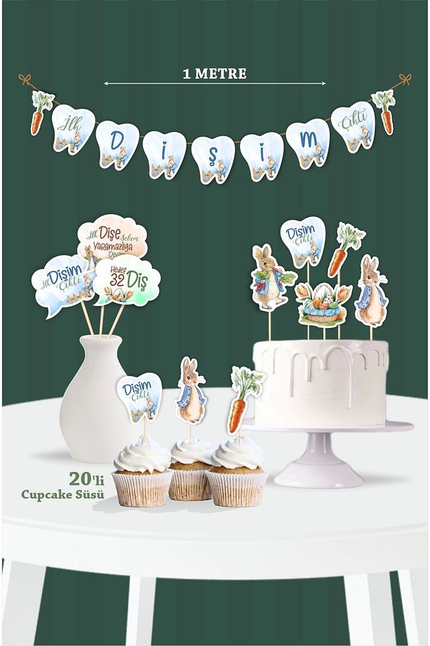 İlk Dişim Çıktı Peter Rabbit Temalı - Diş Buğdayı Seti - 1
