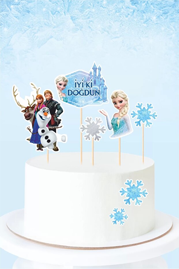 Frozen Frozen Cake Decoration (THICK PAPER) * Birthday