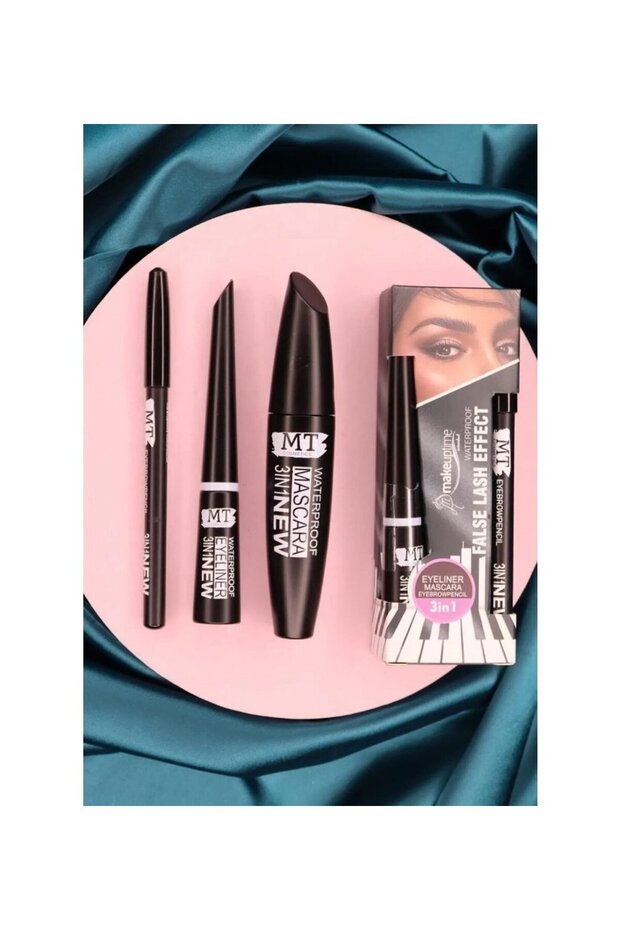 3 In 1 Waterproof Mascara & Pen & Eyeliner Set