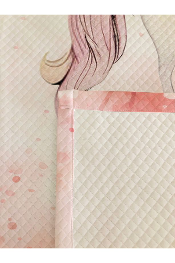 Unicorn Desen  Bebek Ve Çocuk Baskılı Tek Kişilik Pike Takımı 160x230 - 2