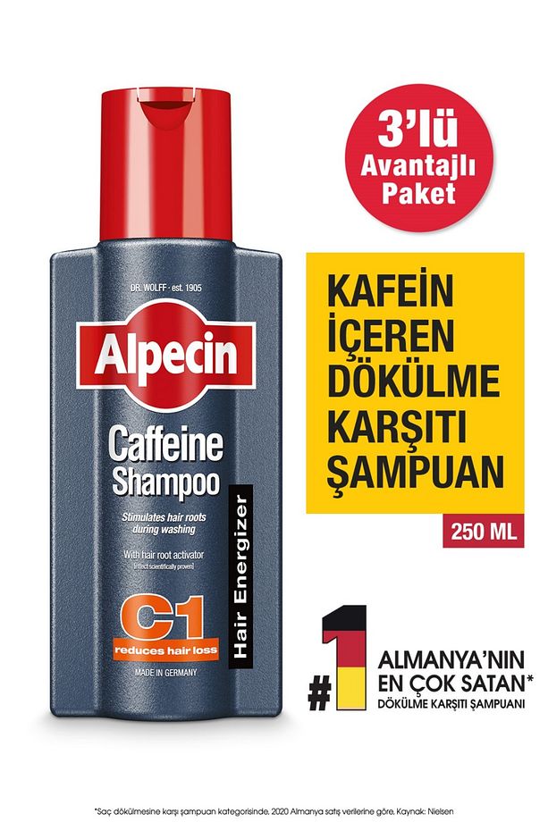 C1 - Kafeinli Dökülme Karşıtı Şampuan X3 - 1
