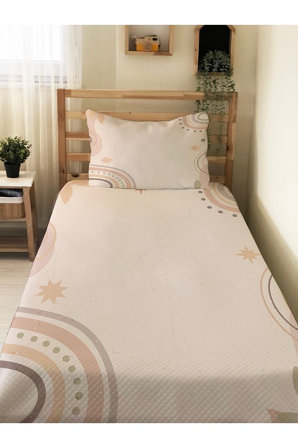 Modern Desen  Bebek Ve Çocuk Baskılı Tek Kişilik Pike Takımı 160x230 - 1