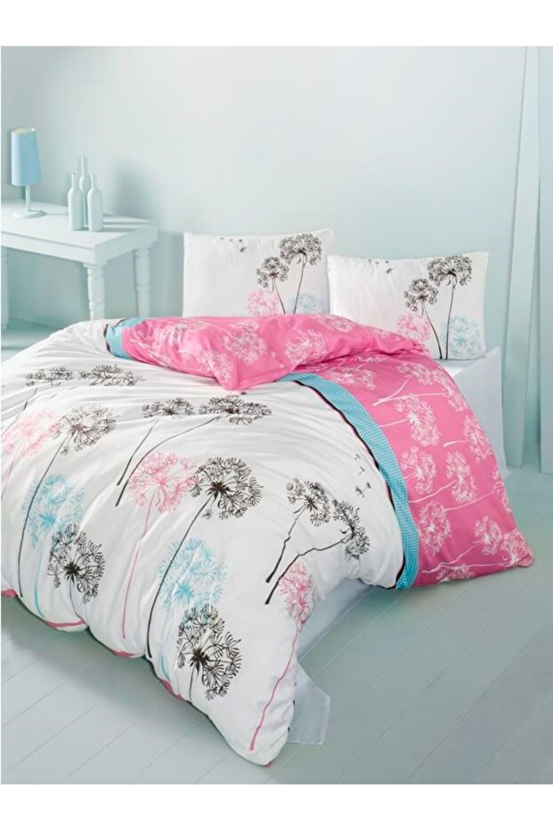 Single Ranforce Duvet Cover Set (SUNA PINK)