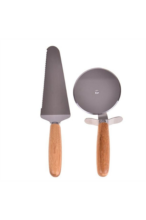 B0594 Maya Pizza Dilimleyici Servis Seti - Pizza Kesme Bıçağı - 1