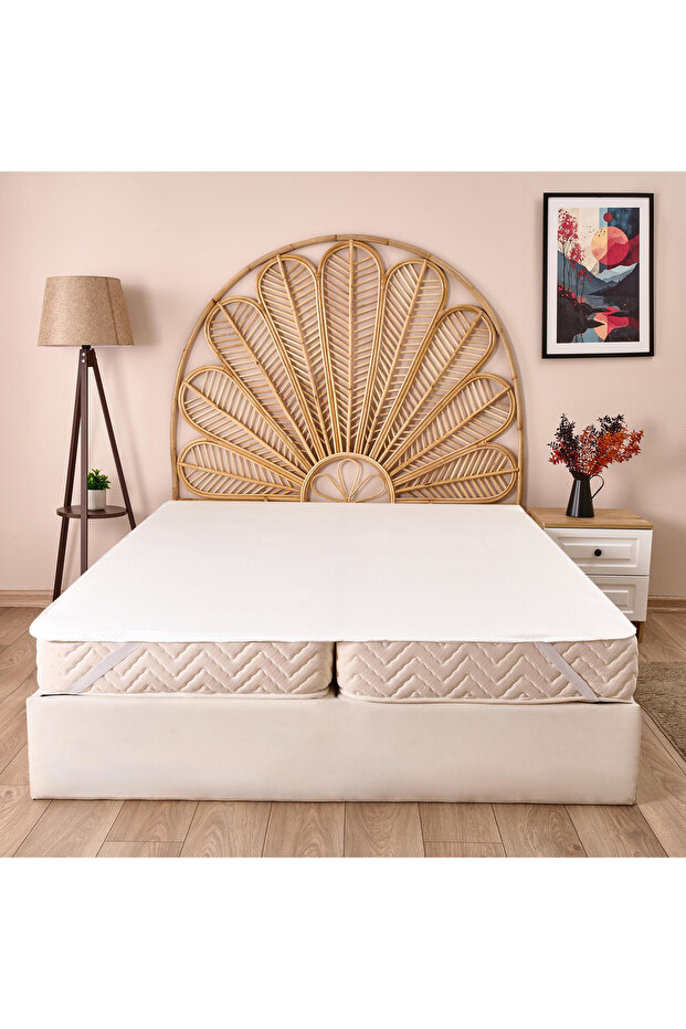 Soft Tiny Quilted Double Mattresses - White - 160X200 cm