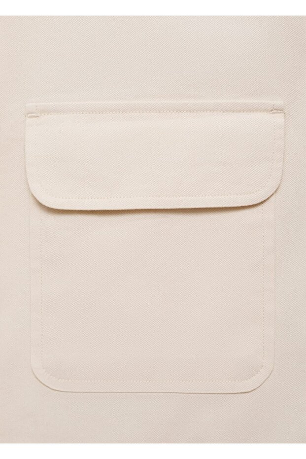 Cepli pamuklu gömlek ceket - 5