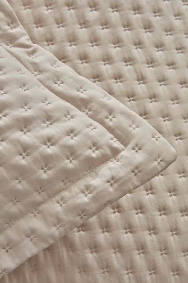 Breeze Soft Tek Kişilik Yatak Örtüsü Ekru - 4