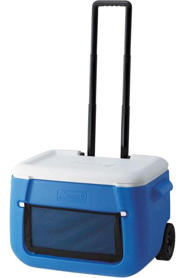 Poly-Lite Wheeled Mesh 50 QT Tekerlekli Soğutucu Buzluk 47.3 Lt - 1
