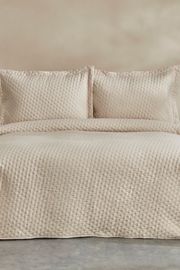 Breeze Soft Tek Kişilik Yatak Örtüsü Ekru - 1