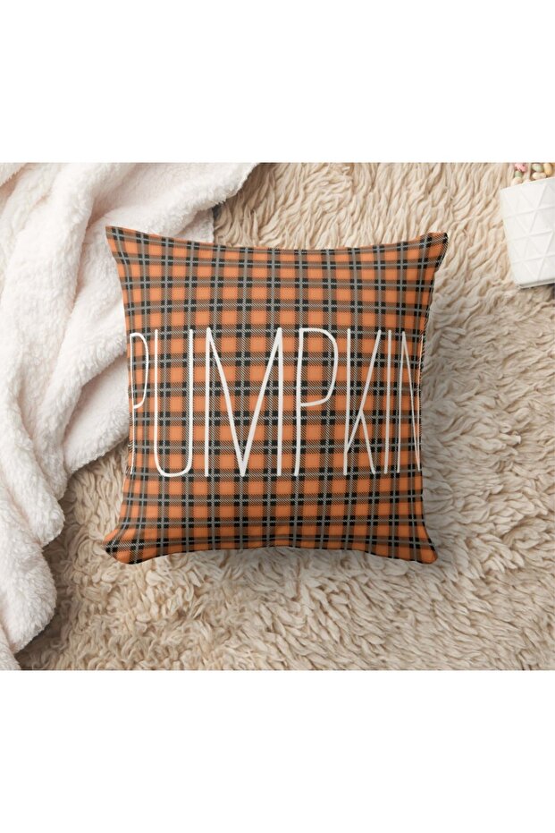 Autumn Themed 43X43 Velvet Cushion Cover