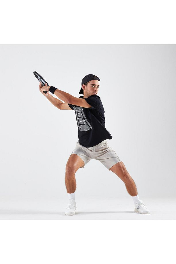 Artengo Erkek Tenis Şortu - Bej - Dry - Gaël Monfils - 7