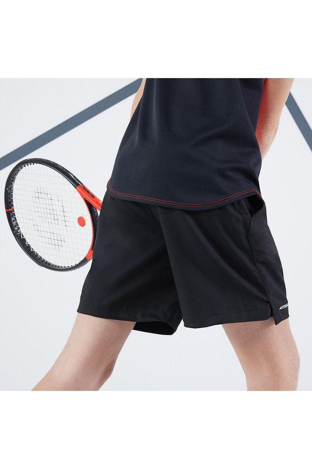 Artengo Çocuk Tenis Şortu - Siyah - Tsh Dry - 6