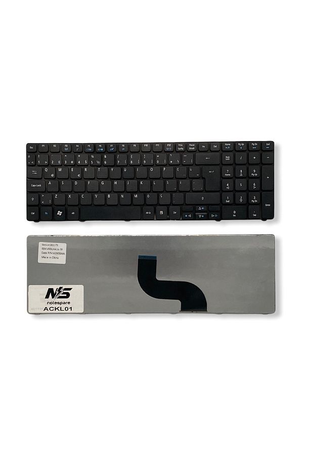 Packard Bell ile Uyumlu PK130IN2A20, PK130PI1A27, PK130PI1B20 Notebook Klavye Siyah TR - 1