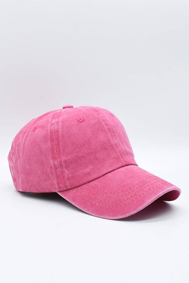 Vintage Fabric Cotton Pink Women's Hat Cap