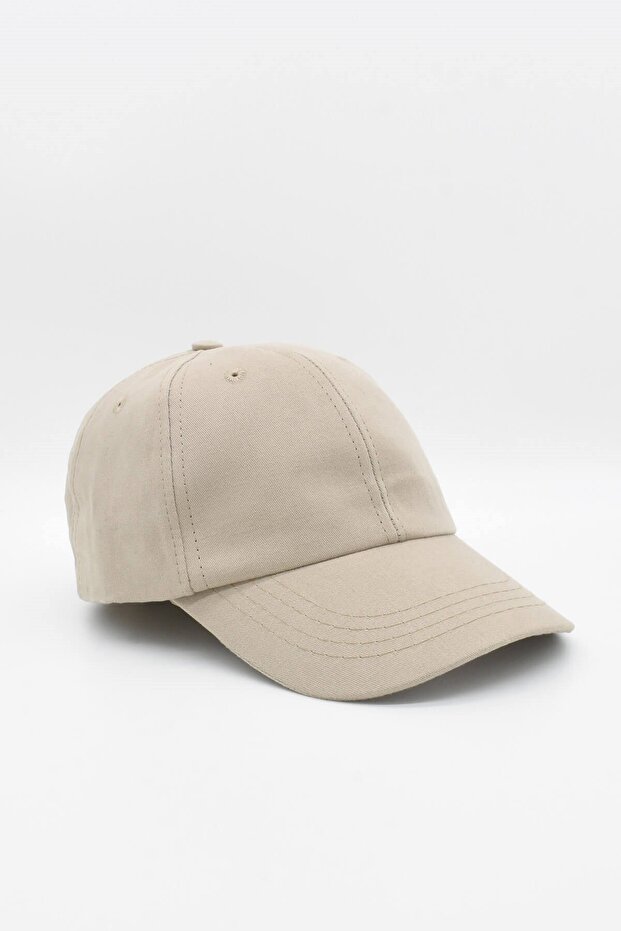 Women's 100% Cotton Beige Cap Baseball Cap