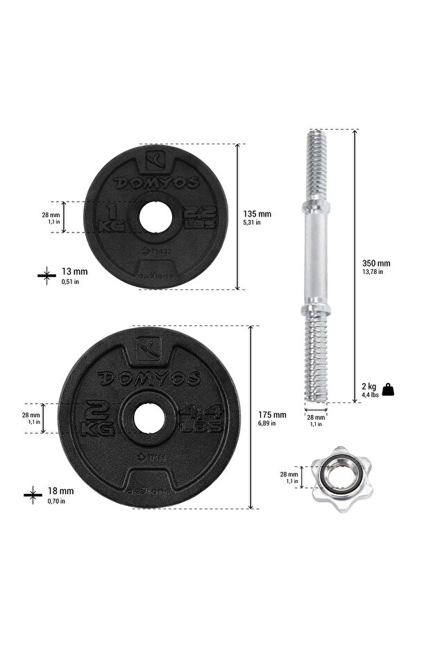 Corength Kas Geliştirme Ağırlık Seti - 20 kg - 5