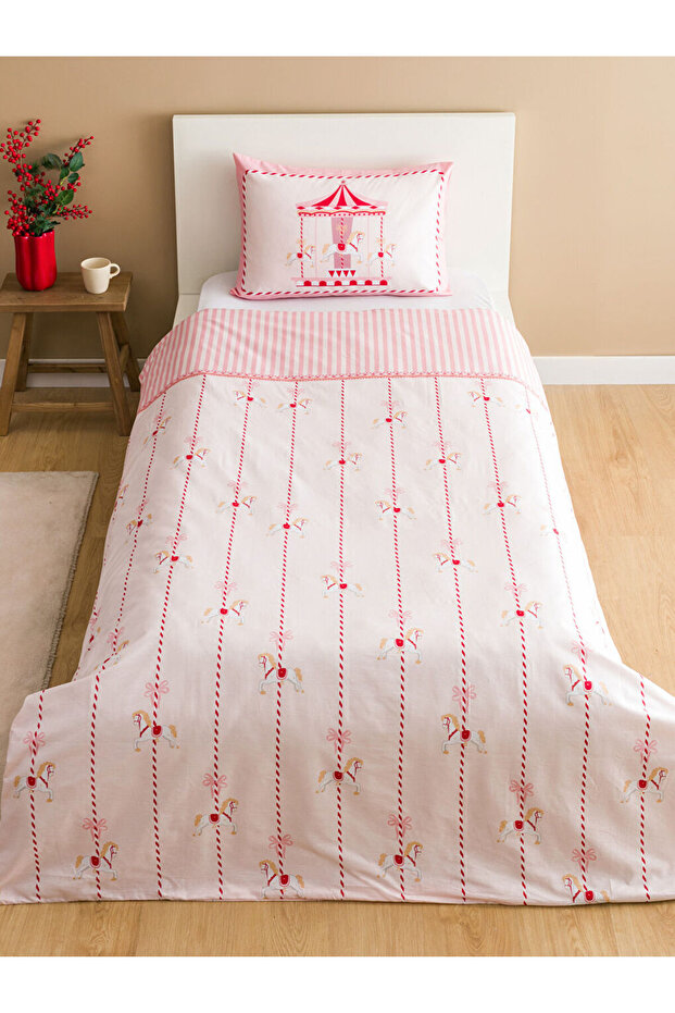 LCW Baskılı Tek Kişilik Pamuklu Nevresim Seti - 2