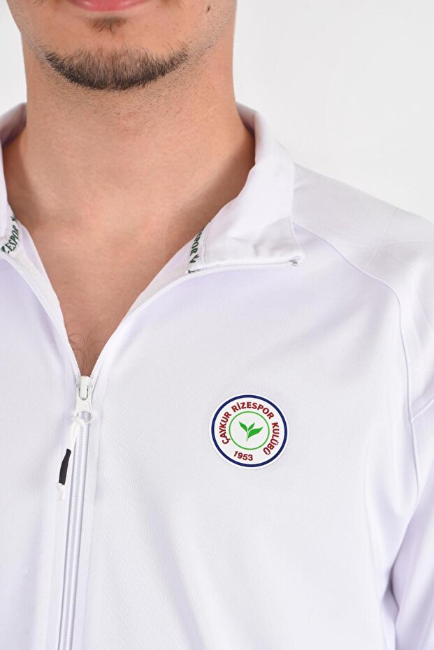 BEYAZ DİK YAKA SWEATSHIRT - 4