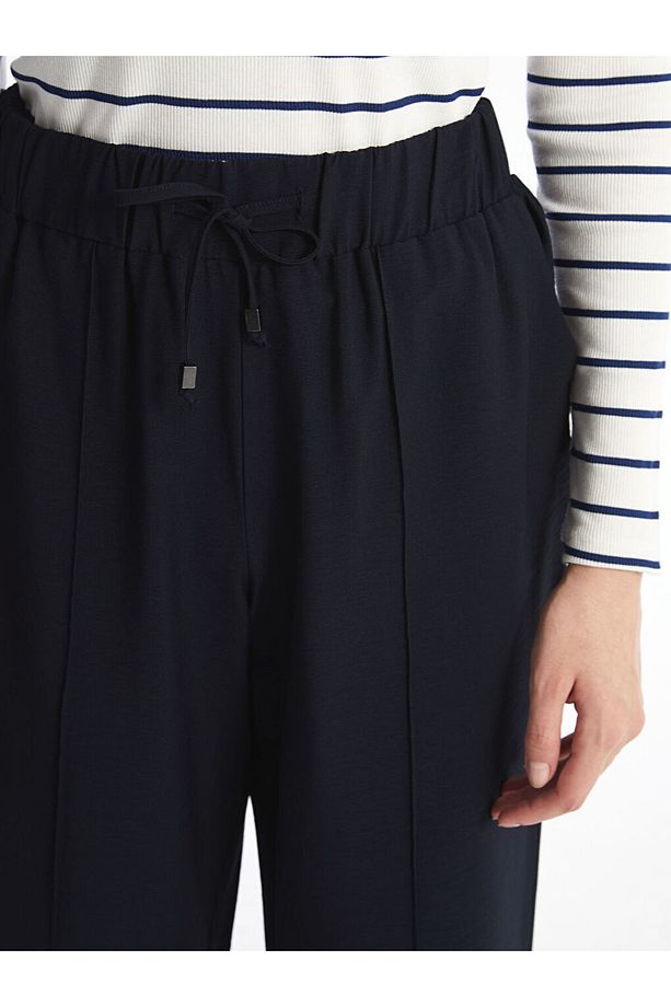 LCW Beli Lastikli Loose Fit Kadın Pantolon - 3