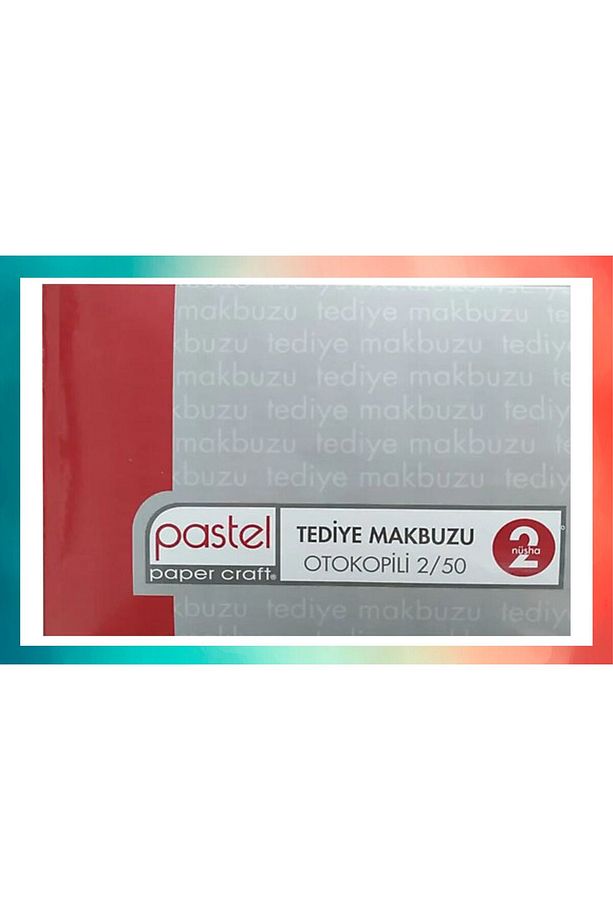 Tediye Makbuzu 2/50 (A5) Ölçüsü: 14x20 cm, Otokopili 1 Asıl 1 Suret 2 Nüsha 2 Adet - 8