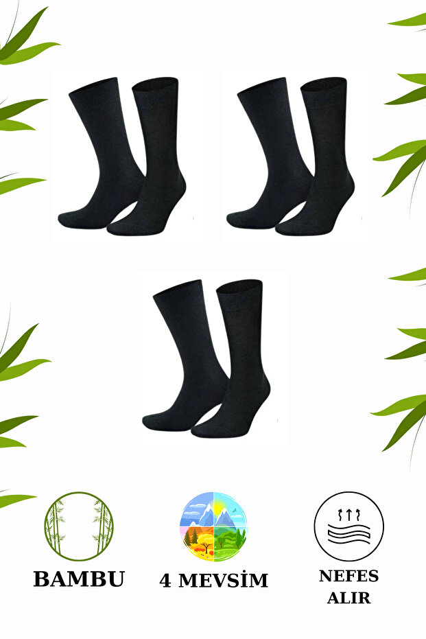 Premium Bamboo Seamless 4 Season Socks 3 Pairs