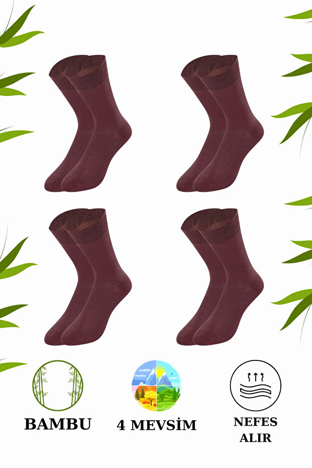 Premium Bamboo Seamless 4 Season Socks 4 Pairs