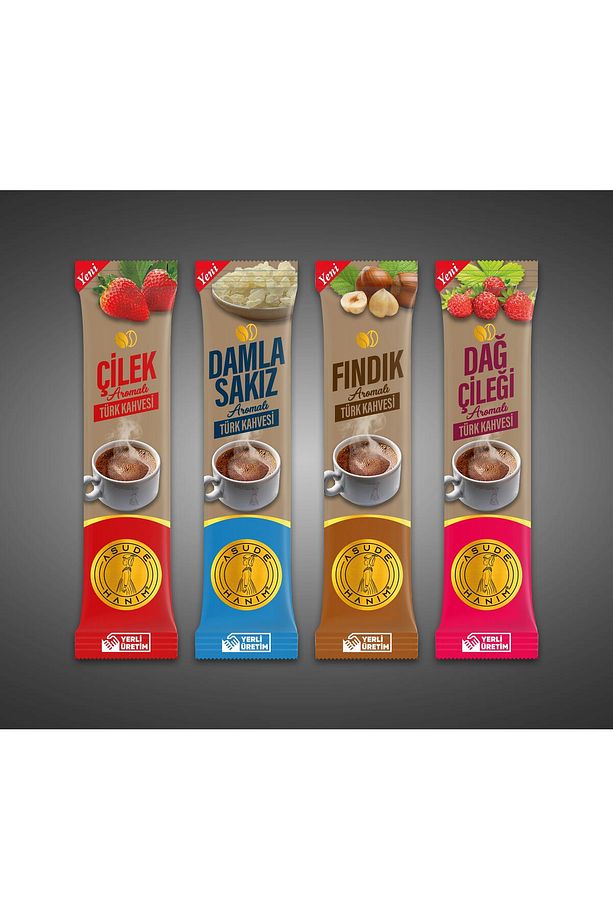 ASUDE HANIM DAĞ ÇİLEĞİ AROMALI TÜRK KAHVESİ 15 G STİCK * 15 ADET - 4