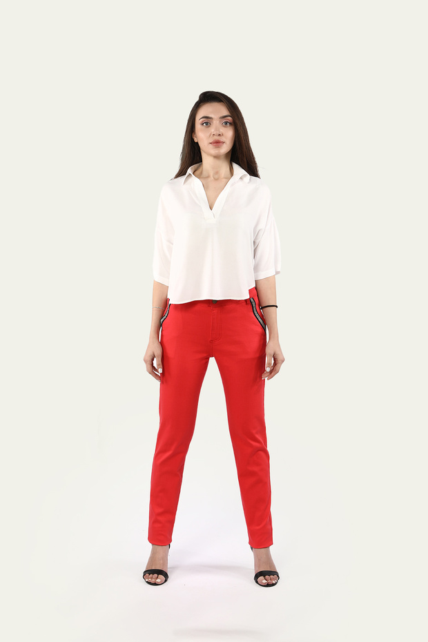 Sim Detaylı Pantolon - 1