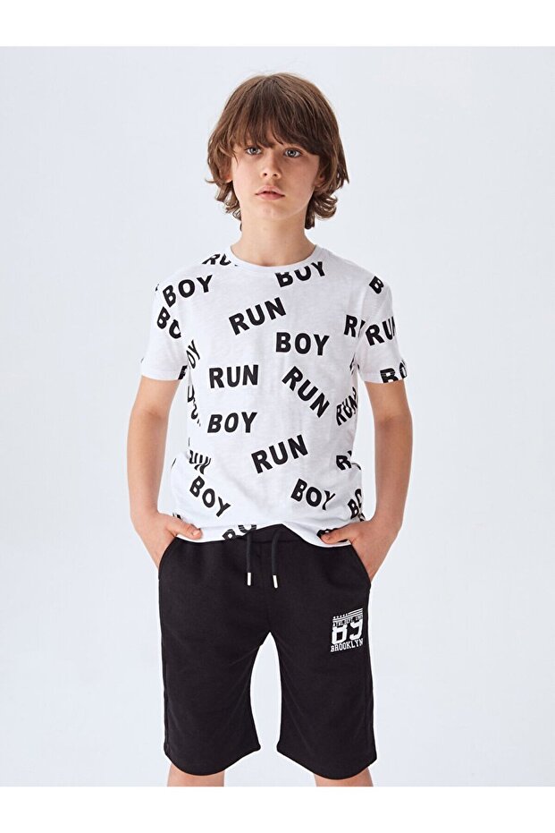 شورت أسود مع جيوب - 2