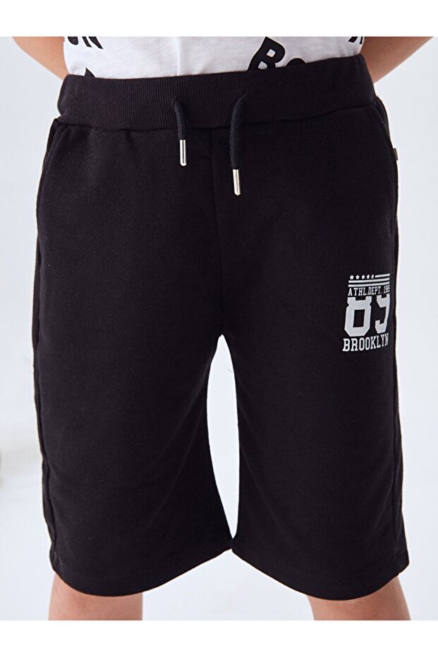 شورت أسود مع جيوب - 6