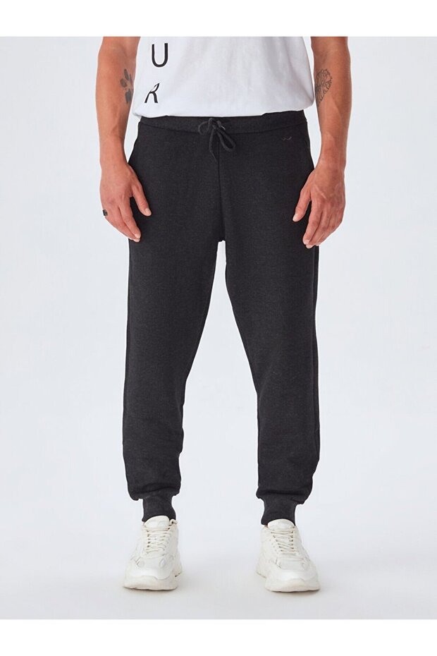 Ribanalı Antrasit Eşofman - 3