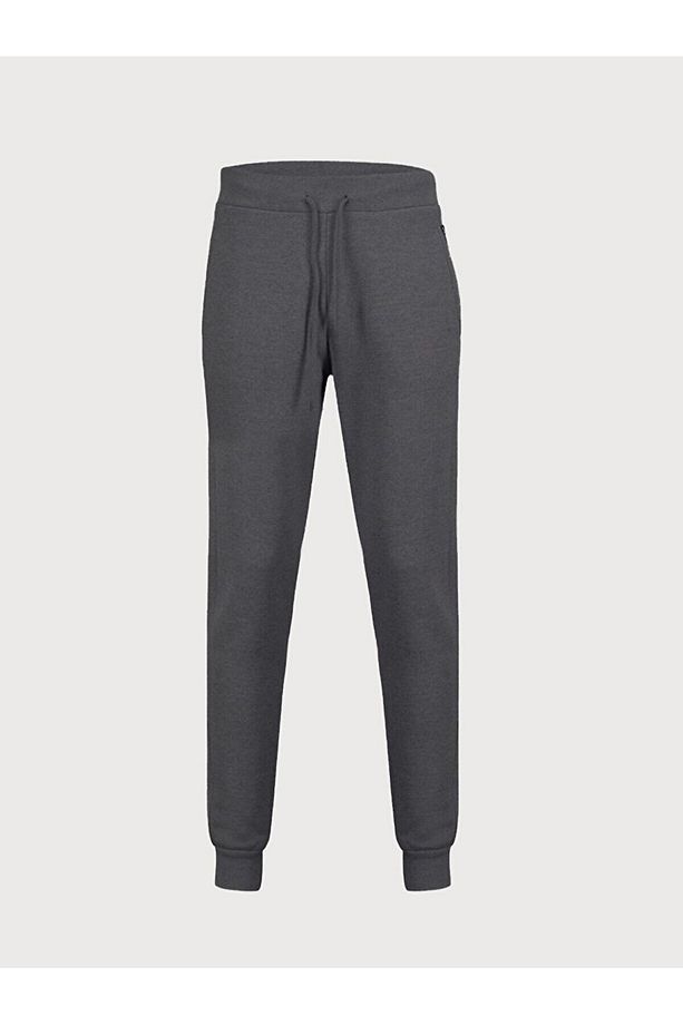 Sloganlı Jogger Regular Fit Antrasit Eşofman - 1