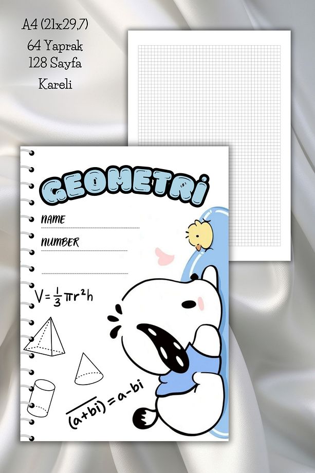 Pochacco  Kareli A4 Okul Defteri,64 Yaprak (21x29,7 cm) - 1