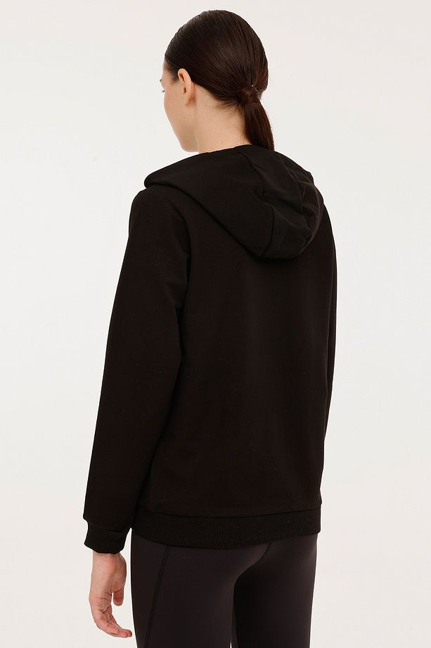 WB FULL ZIP 18SN77 4PR Siyah Kadın Eşofman Üstü - 2