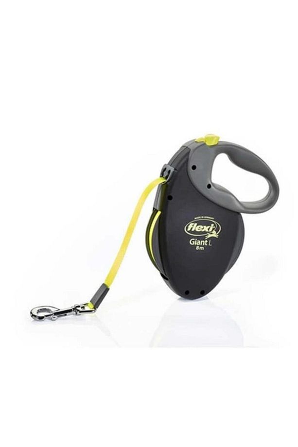 Neon Reflektörlü Şerit Otomatik Köpek Gezdirme Tasması Large Siyah 8 Mt - 235-100313-235-10031 - 1