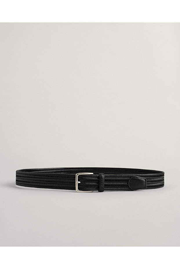 Erkek Siyah Regular Fit Logolu Kemer - 1