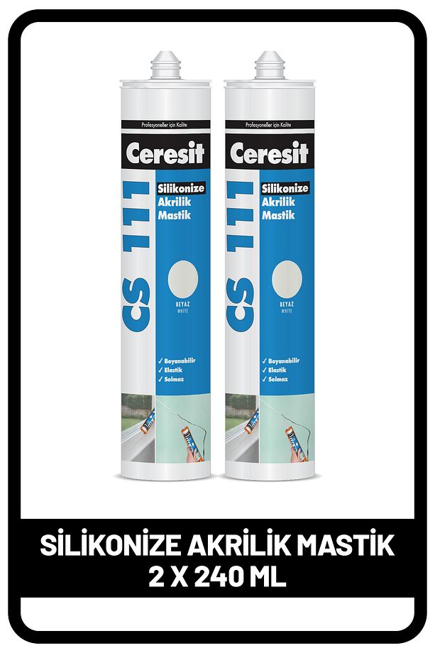 Cs 111 Akrilik Beyaz, 240 ml X 2 Adet - 1