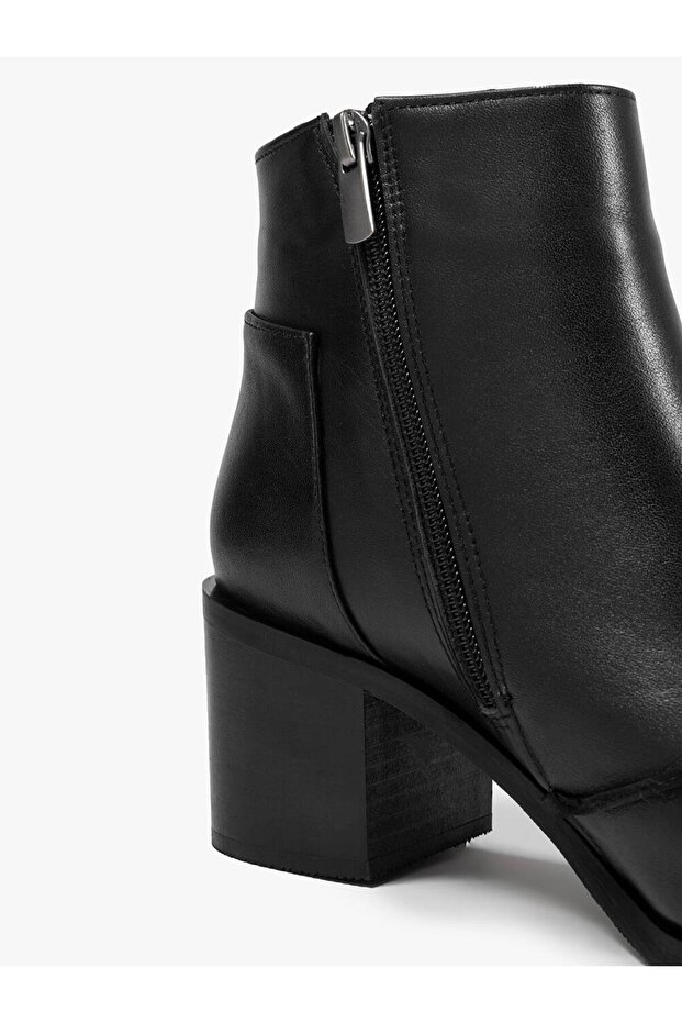 Rarena Siyah Deri Kadın Bot - 4