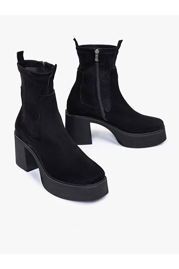 Stanle Siyah Süet Kadın Bot - 3