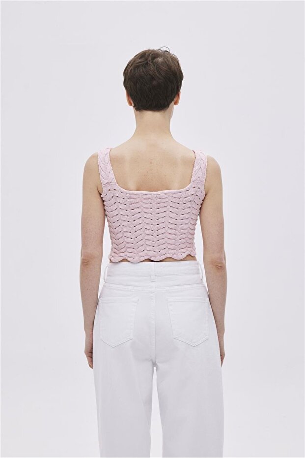 Pudra Triko Crop Top - 4