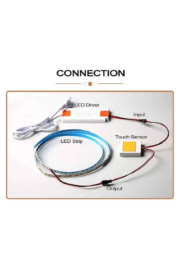 12-24v 5a Dokunmatik (TOUCH) Ayna Arkası Sensör / Ayna Lambası Ve Banyo Aynası Mobilya Sensörü - 6