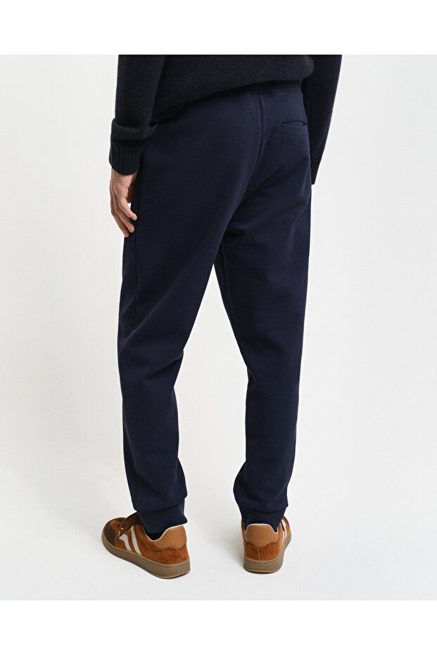 Erkek Lacivert Regular Fit Logolu Eşofman Altı - 2