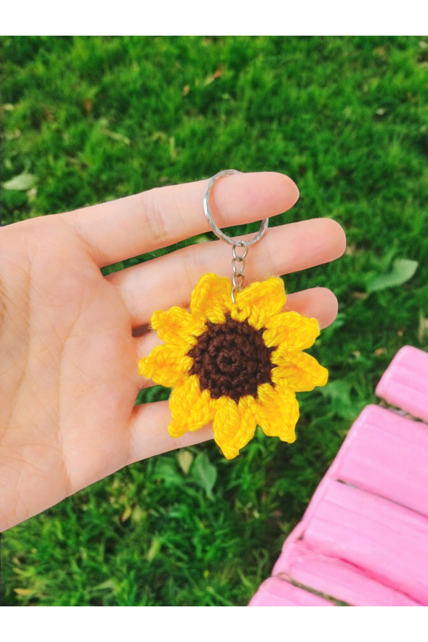 Sunflower Keychain and Bag Ornament