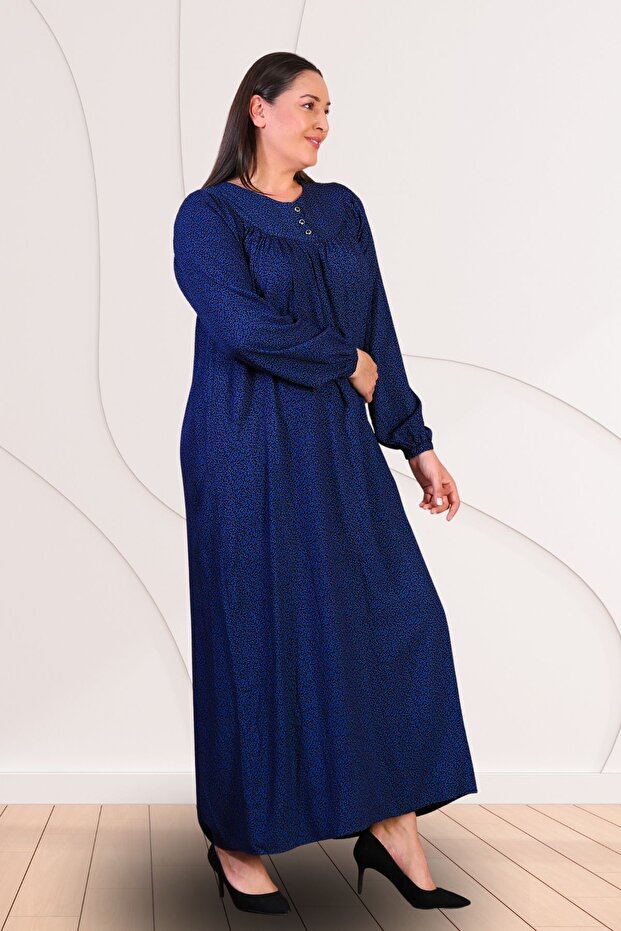 Rochie lungă de vară mărime mare - model crocant - 7