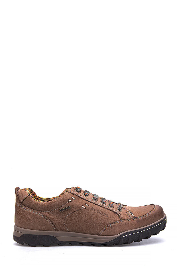 Genuine Leather Sand Color Men's Shoes 217111 -9 Casual
