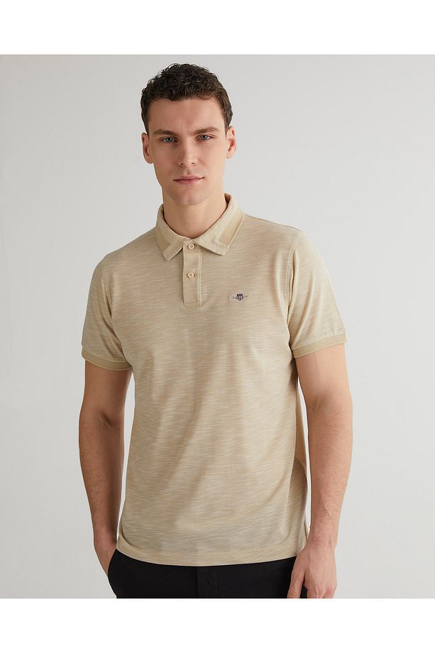 Erkek Bej Regular Fit Polo - 1