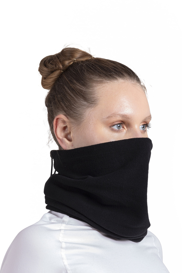 Unisex Kışlık Yüzü Kapatan Düz Polar Boyunluk Basic - 6