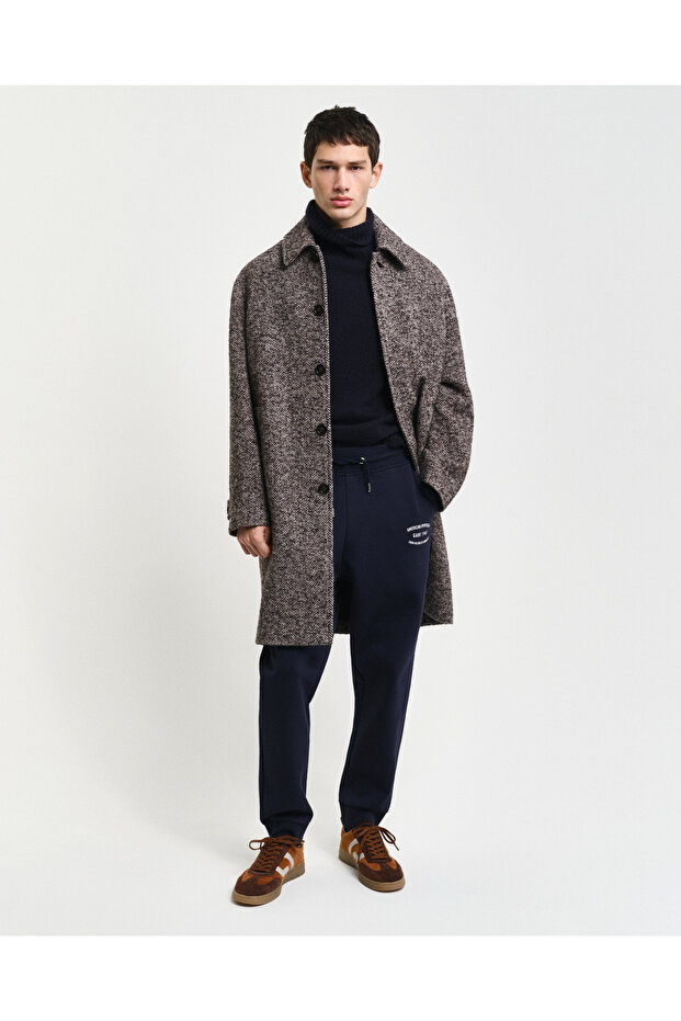 Erkek Lacivert Regular Fit Logolu Eşofman Altı - 4